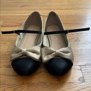 Anthropologie | Satin Bow Flats